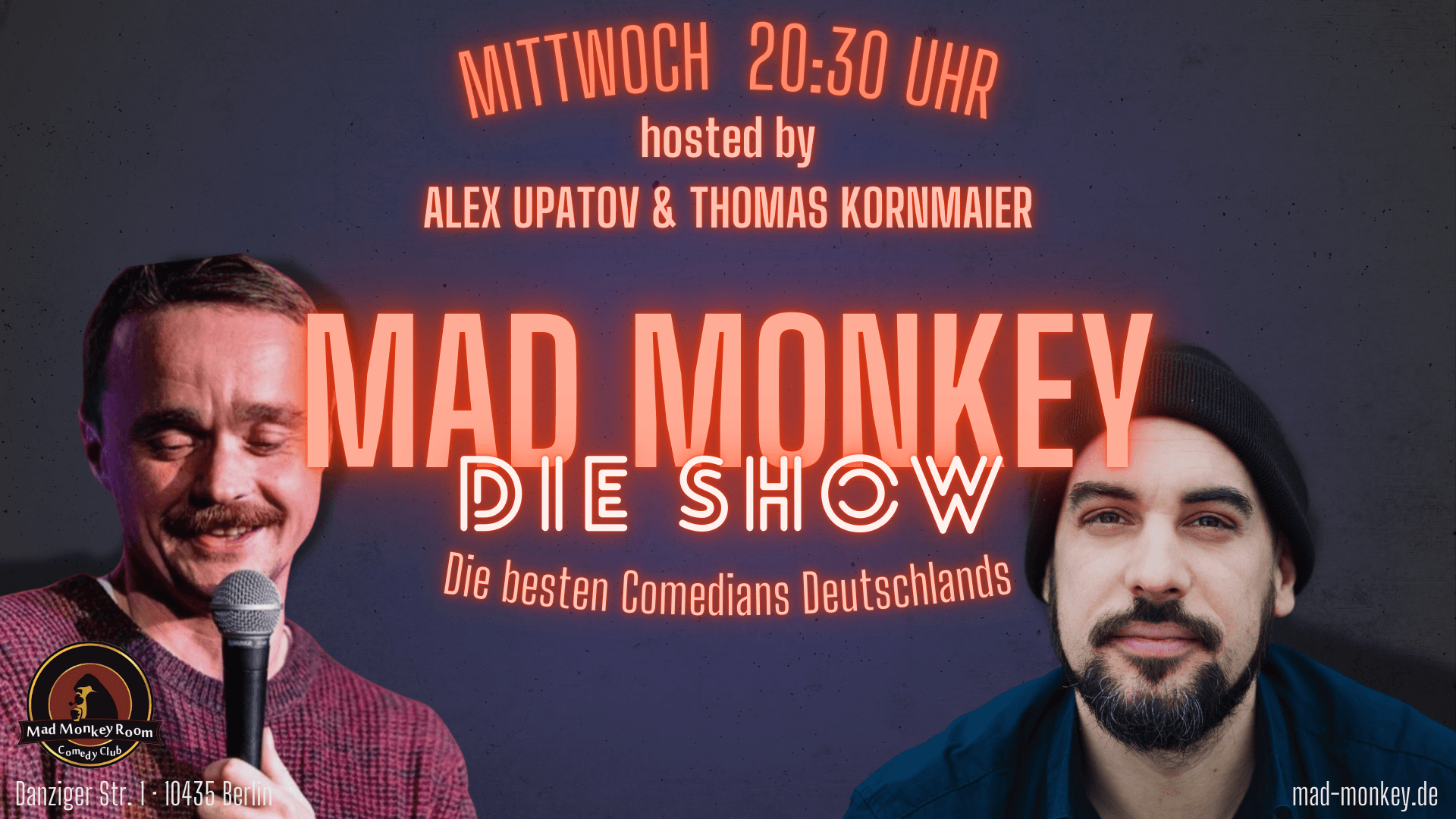 Mad Monkey Comedy Club außen - Mittwoch